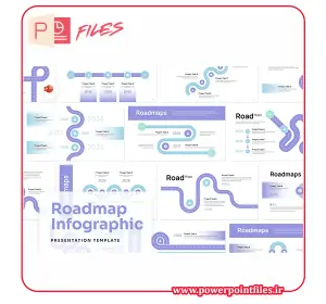 قالب پاورپوینت Roadmaps Infographic | اینفوگرافیک مسیر و برنامه‌ریزی پروژه به سبک حرفه‌ای